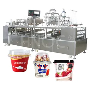 HNOC Nut Ice Cream Hot Film Form Pop Corn Plastic Water Fill and Seal Cup Machine Precio de 1PCS