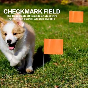 Custom Wholesale High Quality Campaign Any Color Yellow PVC & Polyester Pennant <b>Small</b> Yard Flags for Lawn Marking - Product Image 6