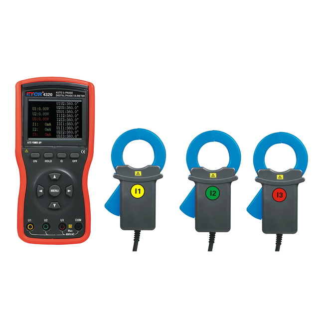 ETCR4320 Three-Phase Power Analyzer with 500 Groups Data Storage and Automatic Shutdown for Safe and Efficient Field Testing