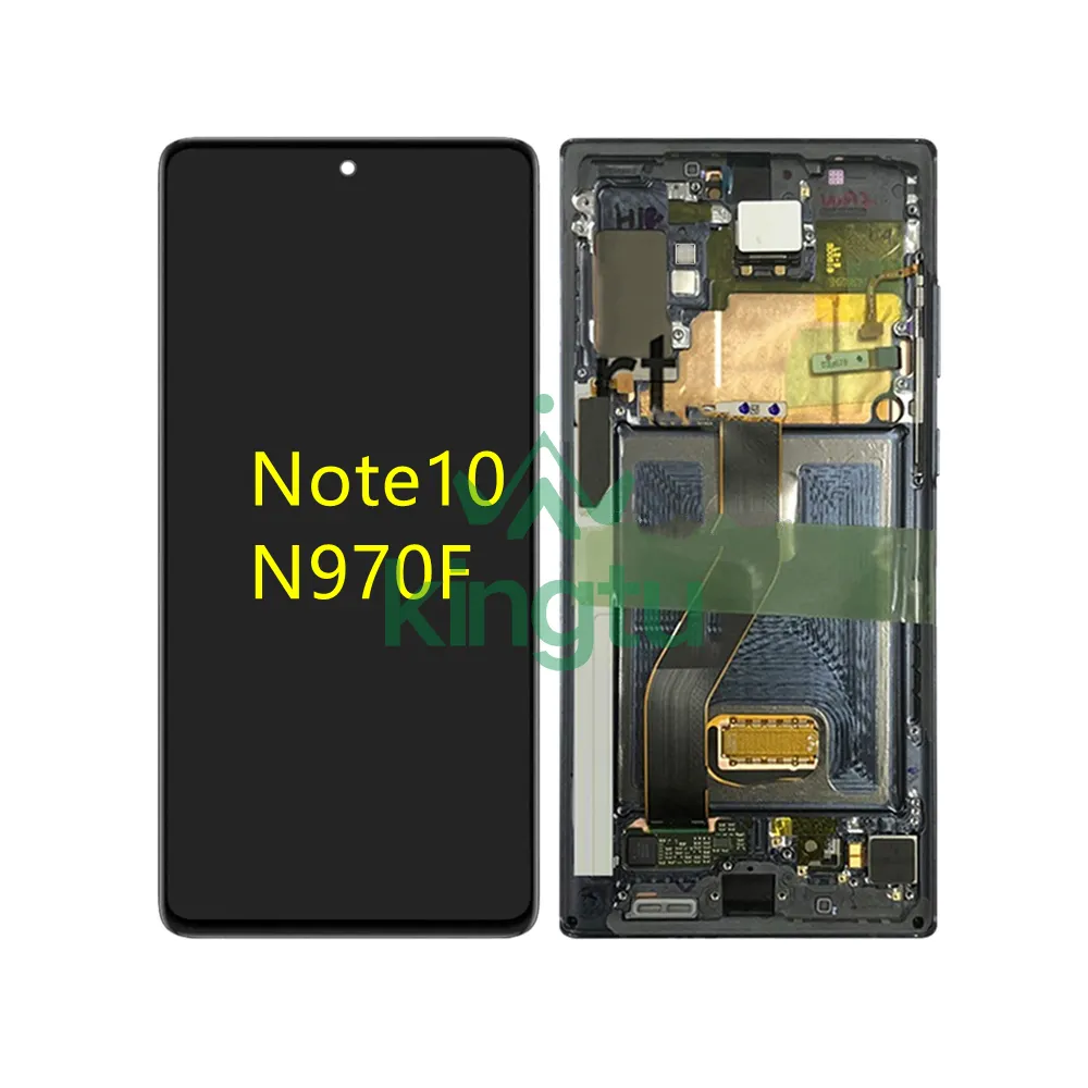Amoled Display Touchscreen Digitizer Vervanging Lcd Voor Samsung Galaxy Note 10 Ntoe10 Sm-970 6.3 "Inch Zwart