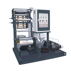 QS-MN45 mini type film extruder blown film extruder mini plastic film blowing machine