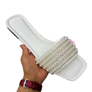 Sandalias de Mujer 2026, Sandalias Bordadas de Diseñador, Pantuflas de Mujer, Sandalias Planas de PU de Lujo, Elegantes y a la Moda para el Verano - Product Image 2