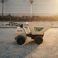 Promotion : Mini-dumper électrique compact Rhinoceros 500 kg avec chargeur frontal, batterie au lithium, godet de 0,28 m³ haute efficacité