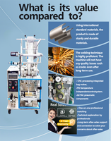 Machine de remplissage et d'emballage multifonction durable pour sachets de sucettes glacées, eau pure, jus, gelée et liquides, idéale pour les petites entreprises