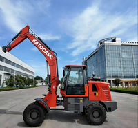 Chargeuse sur pneus KATOCASE KT1500, chargeuse compacte, moteur diesel Yuchai, capacité de la benne de 0,45 m³, haute efficacité opérationnelle, pompe à engrenages Huade