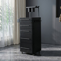 Armoire à outils de salon de coiffure simple et élégante, chariot de rangement pour maquillage et beauté, chariot à roulettes pour outils de salon, armoire à maquillage roulante