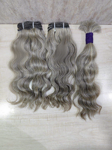 Extensions de cheveux naturels noirs ondulés en trame, mèches de cheveux humains Remy - Product Image 2