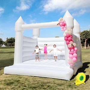 Oxford 13 'X 13 '<span class=keywords><strong>Casa</strong></span> de rebote blanca Alquiler de fiesta comercial Puente de gorila blanco Inflable Luna Saltando Castillo hinchable - Product Image 1