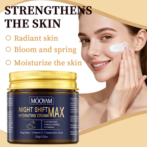 Crema de Noche OEM Night Shift Max 120g, Crema Facial Hidratante y Reafirmante con Péptidos, Vitamina C y Ácido Hialurónico para el Cuidado de la Piel Durante la Noche - Product Image 2