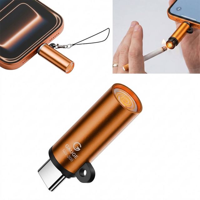 Hot Sale Portable USB-C Charging Lighter Outdoor Camping Lighter Windproof Mini Electronic Lighter