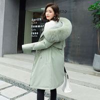 Manteaux chauds d'hiver pour femmes, vestes à capuche en fausse fourrure, parka, vêtements longs, 6XL