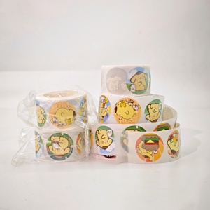 Adesivi per ragazze ciao gattino adesivi con etichetta rotolo rosa miglior adesivo di vendita stampa personalizzata OEM adesivo personalizzato regalo e artigianato - Product Image 3