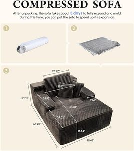 Modern Luxury Single <strong>Sofa</strong> High Density <strong>Foam</strong> Compressed for Apartment Mall Villa Hospital School Living Room Use Direct - Product Image 6
