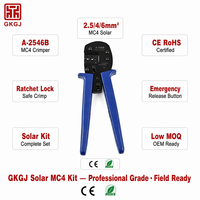 Pince à sertir robuste pour connecteurs photovoltaïques, outil d'installation solaire PV avec cliquet