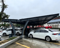 Structure de protection solaire pour parking, conception de carport photovoltaïque, système de toiture à panneaux solaires