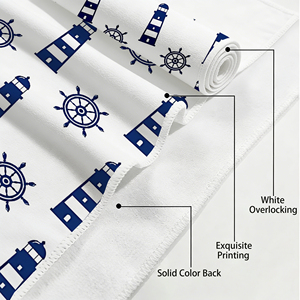 Toalla de playa Lighthouse Rudder, toalla de baño de microfibra de secado rápido personalizada, accesorios de baño, toallas de ducha para sauna, gimnasio, <span class=keywords><strong>hotel</strong></span> - Product Image 3
