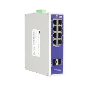 5 jahre garantie industrieller ethernet-switch port 8 10/100/1000m rj45 port für ip-telefon kamera cctv