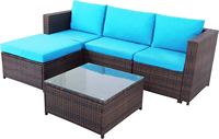 Sofá de ratán hecho a mano para exteriores, mueble gris, juegos de patio y jardín, estante de ratán, superventas