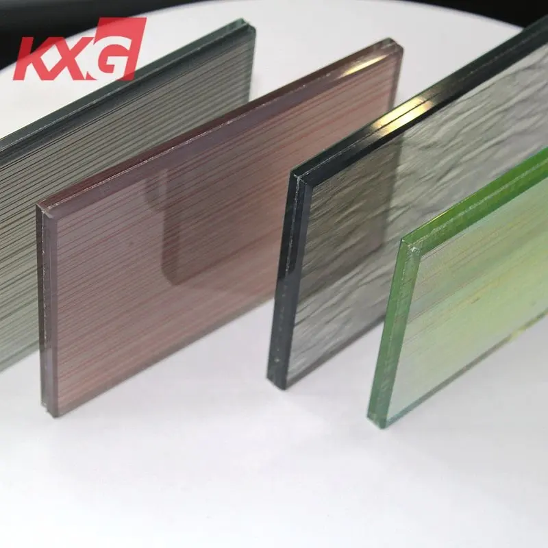 China kunxing glass factory laminated tempered glass EVA film for decoration partition wholesaler