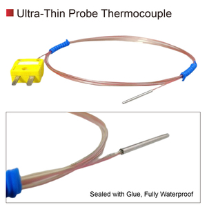 Sonda termocoppia mini tipo K J T in acciaio inox resistente a olio e acqua alta temperatura - Product Image 4