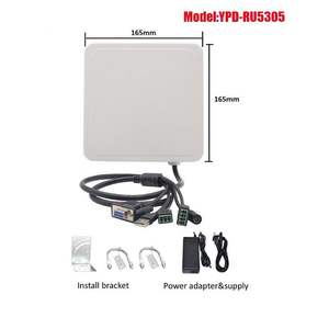 UHF <span class=keywords><strong>RFID</strong></span> считыватель дальнего действия 1-4 м 4dBi антенна RS232 USB Ethernet WG26/WG34 система автомобиля - Product Image 4