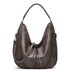 Nouveau sac à bandoulière classique Vintage <span class=keywords><strong>grande</strong></span> capacité femmes Hobo sacs à main doux Faux <span class=keywords><strong>cuir</strong></span> grand cartable fourre-tout - Product Image 4