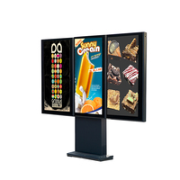 Pantallas Digitales LCD para Exteriores de 3000 Nits 4K, Resistentes al Agua, para Menús de Autoservicio en Restaurantes y Centros Comerciales