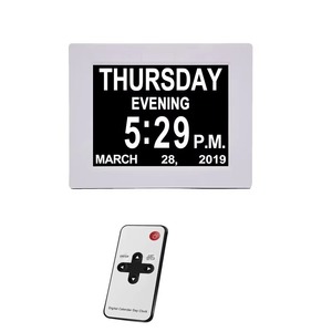 8-inch nhựa bền trường hợp kỹ thuật số Đồng hồ điện tử với báo động vĩnh viễn lịch và ngày hiển thị chúng tôi cắm LCD module - Product Image 1