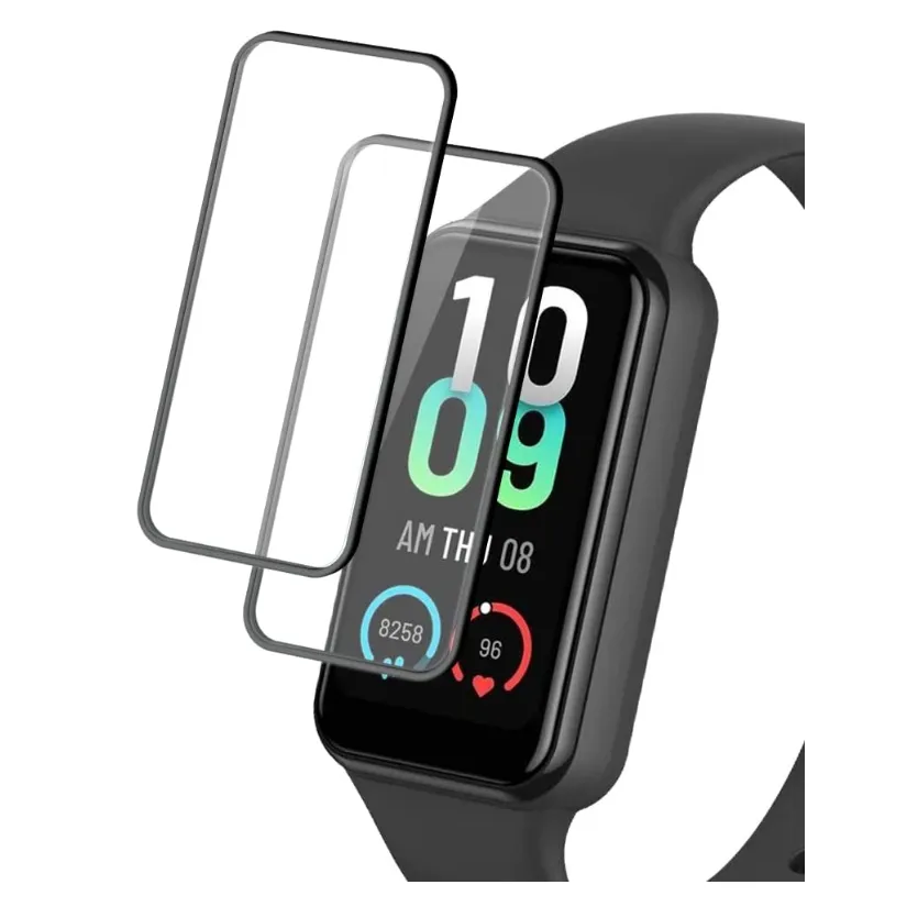 3D Curved Full Cover Watch Screen Protector for Amazfit Band 7 Mica Tempered Glass