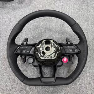 Volante de Volante Perforado de Cuero Completo, Diseño Personalizado para <span class=keywords><strong>Audi</strong></span> <span class=keywords><strong>RS</strong></span> A4 A5 A6 C7 B8 R8 S3 S4 Q7 A7 S7 TT RS3 RS5 RS6 RS7 B9 - Product Image 2