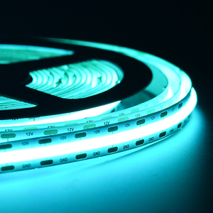 Venta caliente Tiffany Blue 420LEDs 24V 12 W/m Tira de <span class=keywords><strong>LED</strong></span> COB personalizable para la decoración del hogar o Bar - Product Image 4