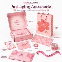 Cajas de Cartón Corrugado Reciclables al por Mayor para Envíos de Cosméticos, Color Negro y Rosa, con Impresión de Logotipo