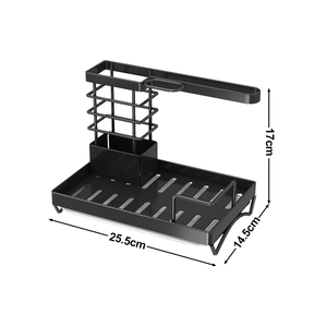 Organizer per Caddy da cucina per uso domestico cestello di scarico con supporto per spugna di sapone per lavello sospeso con vaschetta di scarico - Product Image 2