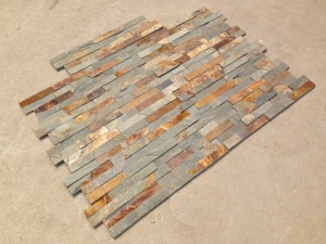 Natural White <strong>Split</strong> <strong>Face</strong> Tile Culture Stone Rustic <strong>Slate</strong> for Wall Cladding for Rusty Cement Stone Panel - Product Image 6