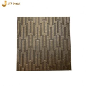 LL236 High Quality 201 304 316 Stainless Steel Decorative <b>Sheet</b> Antique Copper Bronze Etching Plate Welding Cutting Services - Product Image 1