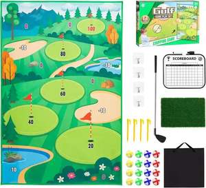 وصل حديثا حصيرة أرضية الغولف التقطيع نادي الغولف Playmat مجموعة الرياضة في الأماكن المغلقة في الهواء الطلق لعبة لعب الاطفال الألعاب الرياضية مع 20 كرات - Product Image 2