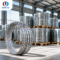 Fil barbelé en spirale simple de diamètre personnalisé 30-110 cm pour la sécurité périmétrique des parcs logistiques