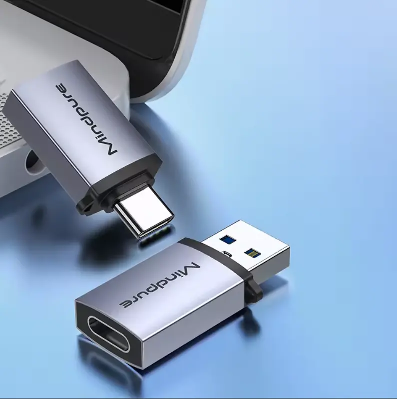Mindpure, 10 Гбит/с, Высокоскоростная передача данных между штекером и гнездом USB3.2 Gen2 type-c USB-адаптер для сотового телефона