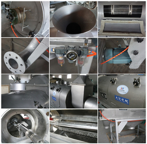 Dahan 2 Ton 8 Mesh Fertilizer Cyclone Centrifugal Sieving Machine Airflow Vibrating Screen With Explosion-proof Motor - Product Image 5