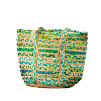 Bolsa de Yute Resistente y Personalizable, Asas Acolchadas de Algodón Teñido, Cierre de Cremallera, Diseño Ecológico con Textura Natural