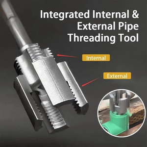 PPR PPE Water Pipe Internal Thread Opener for PVC Plastic Pipe Thread Tap Hand Electric Drills Bit Hand <b>Tools</b> - Product Image 5