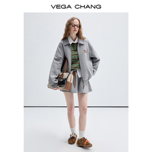 Vega chang 2026 Bộ đồ thời trang mới Áo khoác hoodie giản dị + Bộ Váy hai mảnh - Product Image 4