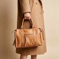 Sac à main Boston en cuir pour femme, personnalisé avec logo, fabrication OEM/ODM, étiquette privée, design à rivets et pompons, sac à bandoulière pour voyage et usage quotidien