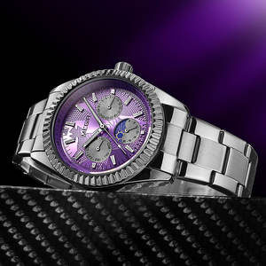 Reloj <span class=keywords><strong>de</strong></span> Cuarzo MEGIR para Hombre con Correa <span class=keywords><strong>de</strong></span> Acero Inoxidable, Estilo Ejecutivo, con Fecha, Función <span class=keywords><strong>de</strong></span> <span class=keywords><strong>Fase</strong></span> Lunar <span class=keywords><strong>de</strong></span> 24 Horas - Product Image 2