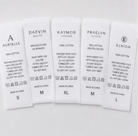 Étiquettes d'entretien en nylon pour vêtements avec film TPU PET à transfert thermique, étiquettes de vêtements pour maillots de bain et vêtements de sport