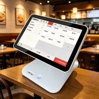 Système de terminal de point de vente DiligenCe DC-1506 avec écran tactile Windows 10, double écran tout-en-un, écran tactile POS avec mémoire