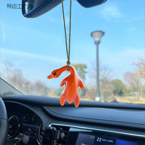 Colgante de Pato de Dibujos Animados, Adorno Colgante de Plástico para Decoración de Interiores de Automóviles - Product Image 3