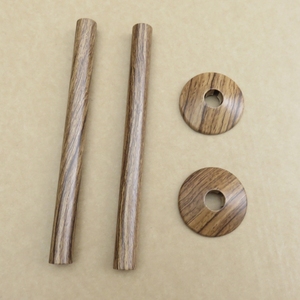 Anello Decorativo per Tubi <span class=keywords><strong>Cromato</strong></span> Effetto Legno, Copertura a Scatto per Tubi dell'Acqua, Anello Decorativo per Tubi di Riscaldamento, Copertura per Fori di Apertura - Product Image 2
