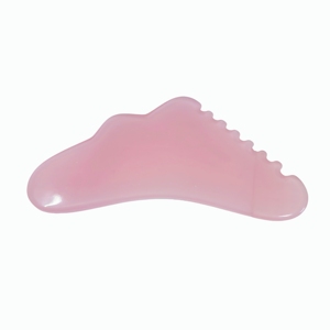 Multi-Functional Pink Resin Gua Sha <b>Tool</b> - Body Scraping Board with Comb Teeth for Lymph Drainage & Head Relaxation - Product Image 2