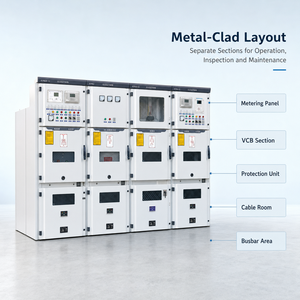 Nuevo Gabinete de Distribución de Alta Tensión KYN 35 KV 3150A IP65 para Conexión a Red Fotovoltaica 2026 - Product Image 2